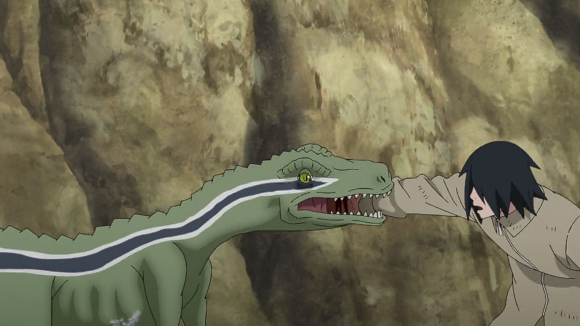 Sasuke versus Meno as seen in Boruto episode 284 (Image via Studio Pierrot)